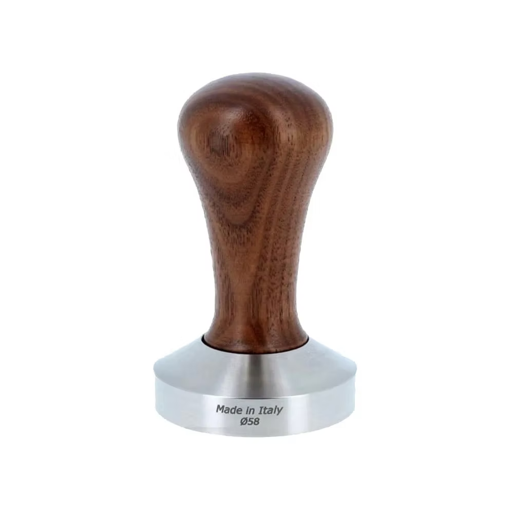 Pro Koffie tamper, walnoot  D.58MM